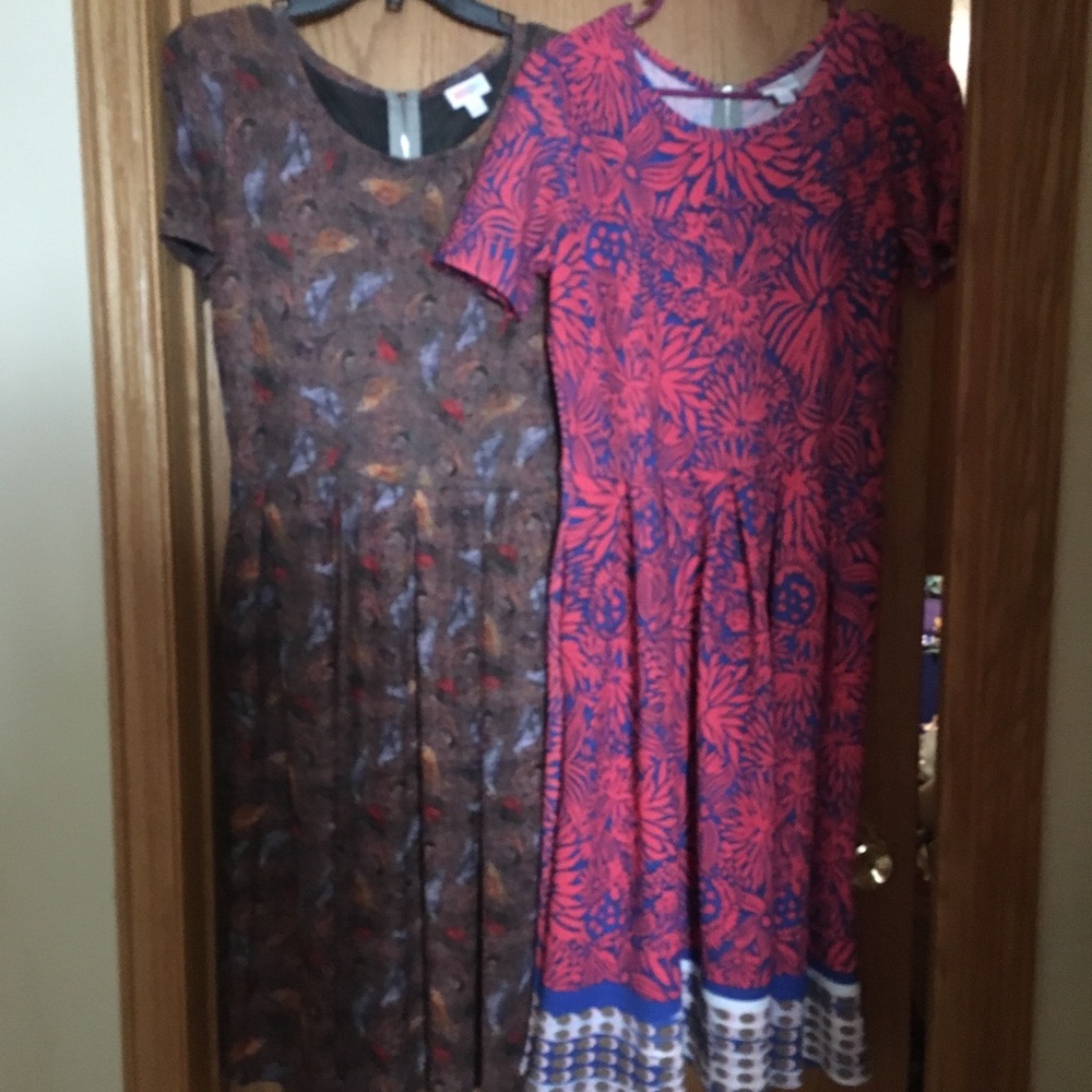Bundle of 2 Large Amelias Brown with Birds